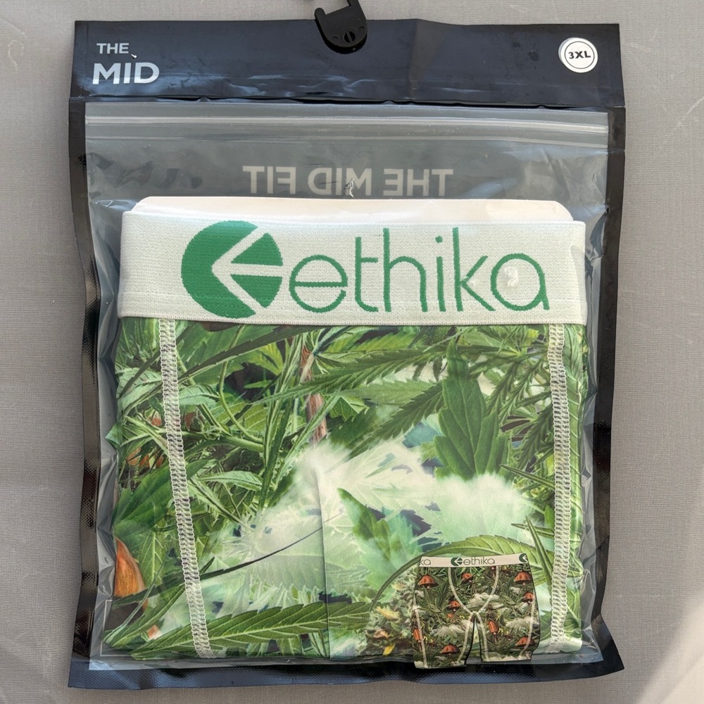New Ethika Leafy Green Boxer Briefs 3XL Mens